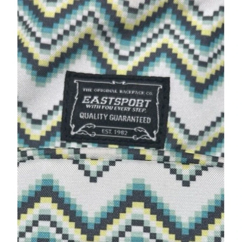 Eastsport Chevron Geometric Print Multipurpose Backpack Book Bag Y2K